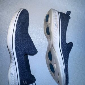 2 PAIRS Skechers Blue AND Black Slip-On Go Walk Pairs of Shoes